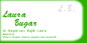 laura bugar business card
